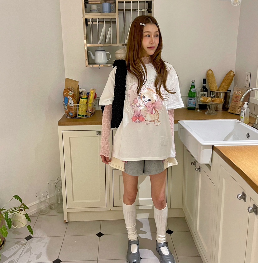 BOUTIQUE-L韓國直郵㊣東大門實拍女裝新品人氣推薦熱賣T恤BOUTIQUE-LT恤
