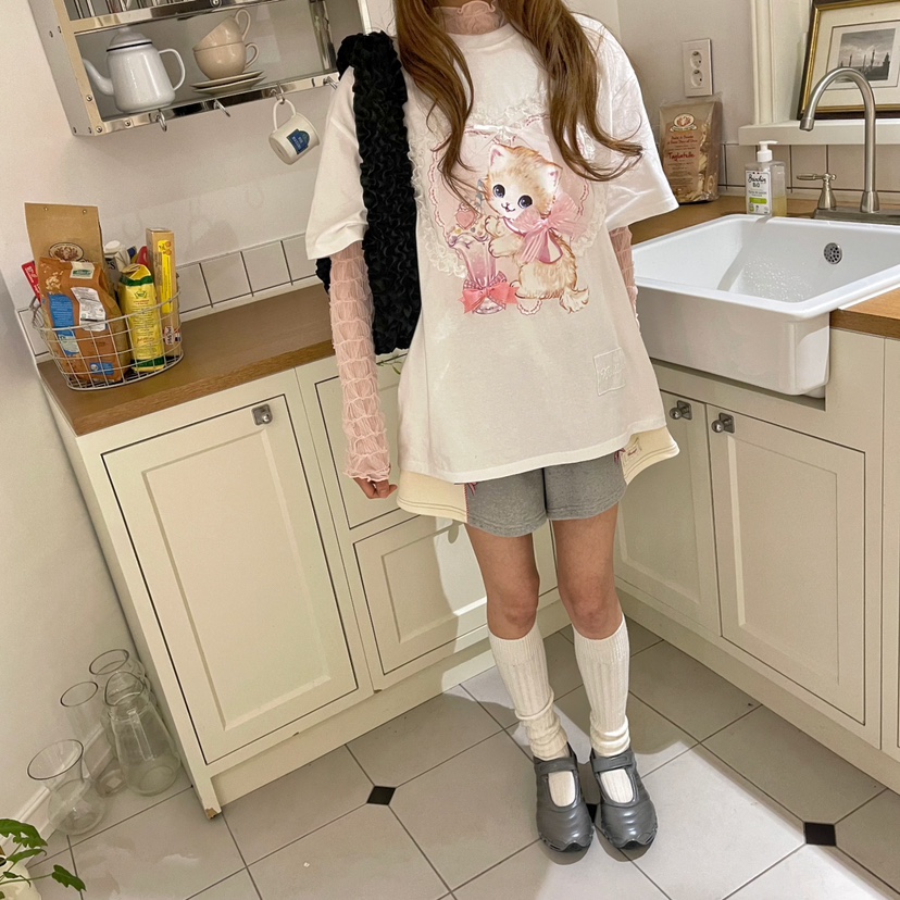 BOUTIQUE-L韓國直郵㊣東大門實拍女裝新品人氣推薦熱賣T恤BOUTIQUE-LT恤