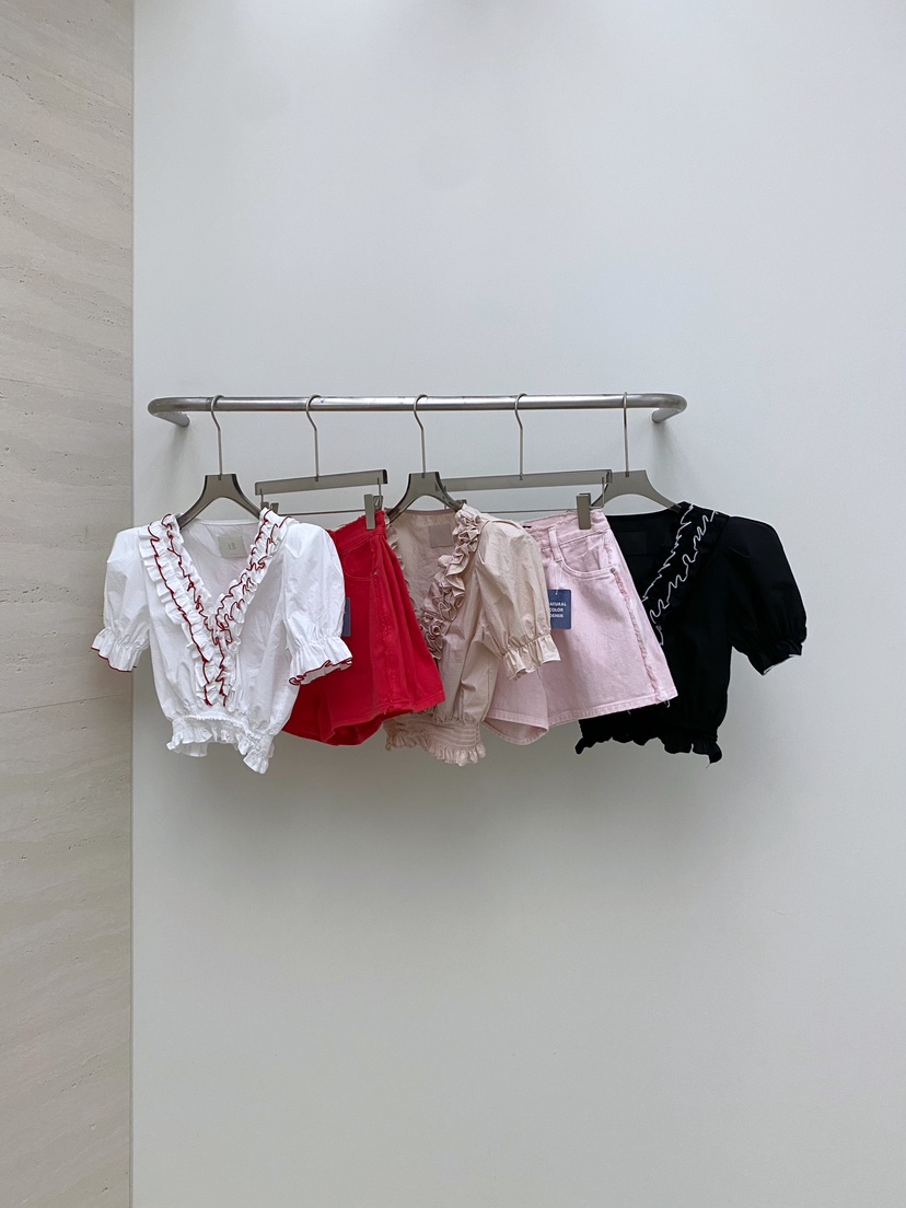 AB韓國㊣直郵東大門代購女裝新品熱賣25春夏推薦襯衫蕾絲衫AB襯衫/蕾絲衫