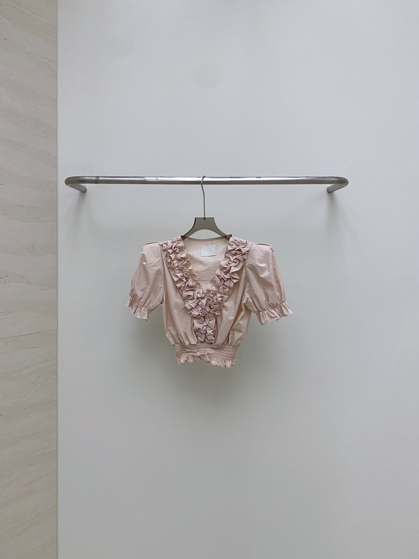 AB韓國㊣直郵東大門代購女裝新品熱賣25春夏推薦襯衫蕾絲衫AB襯衫/蕾絲衫圖色2