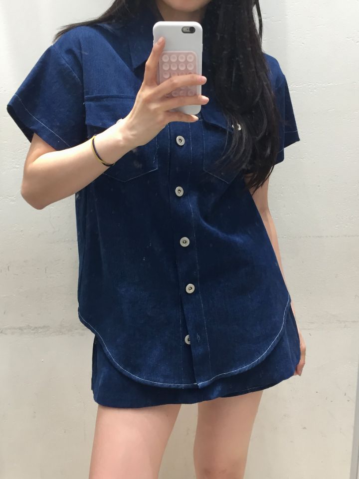 mars直郵韓國代購㊣女裝新品推薦休閑時尚25春夏襯衫蕾絲衫mars襯衫/蕾絲衫