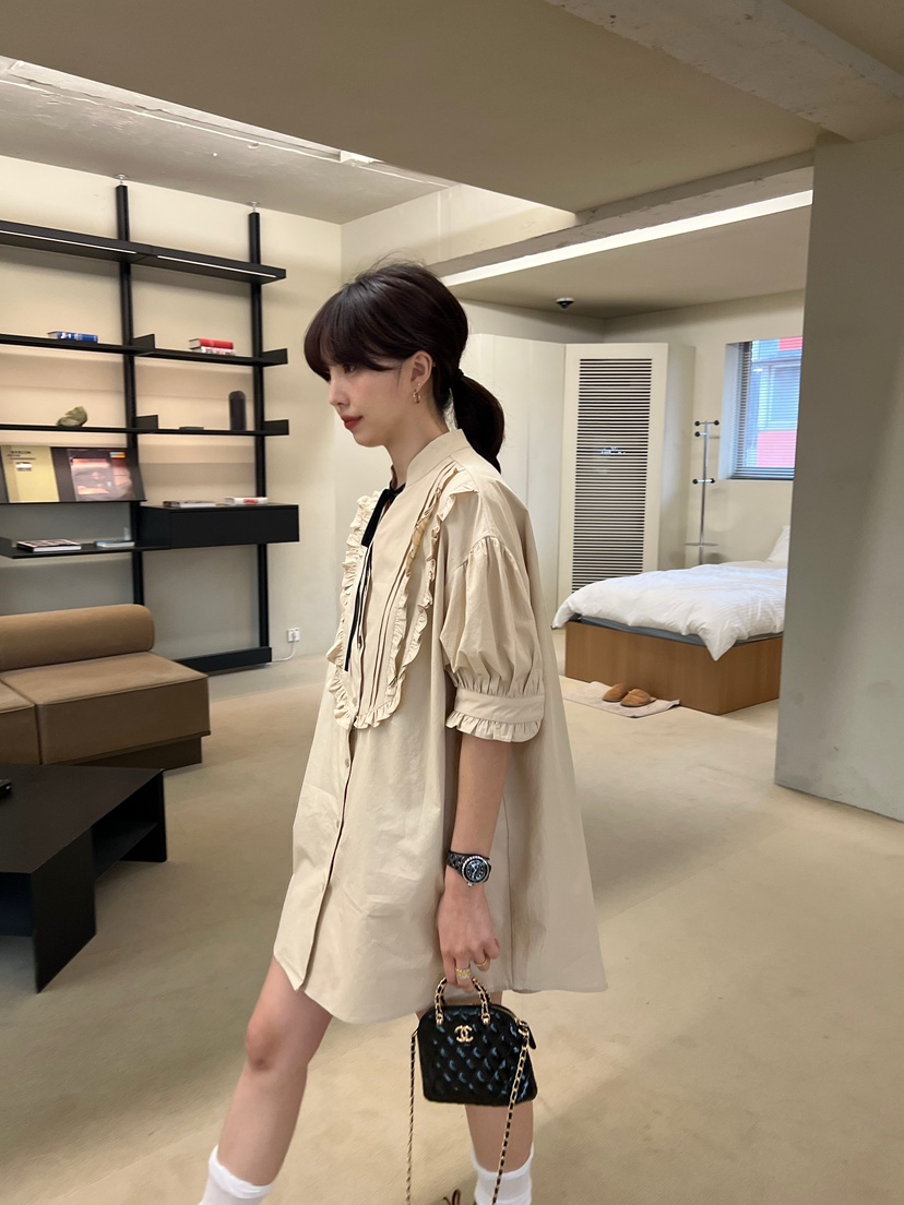 SOLAR直郵韓國代購㊣女裝新品推薦25春夏熱賣人氣時尚連衣裙SOLAR連衣裙