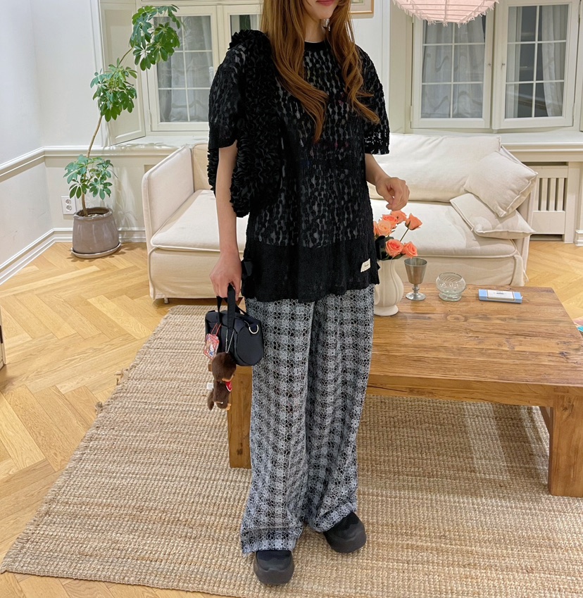 BOUTIQUE-L韓國㊣直郵東大門代購女裝新款休閑25春夏休閑褲BOUTIQUE-L休閑褲
