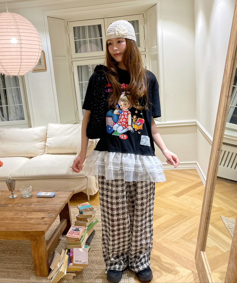 BOUTIQUE-L韓國㊣直郵東大門代購女裝新款休閑25春夏休閑褲BOUTIQUE-L休閑褲圖色3