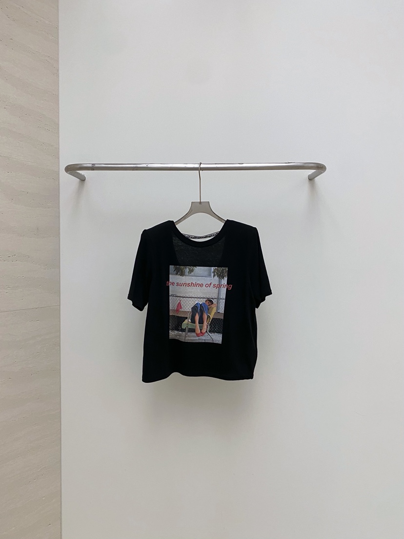 AB直郵韓國代購㊣女裝新品時尚25春夏人氣熱賣休閑推薦T恤ABT恤圖色3