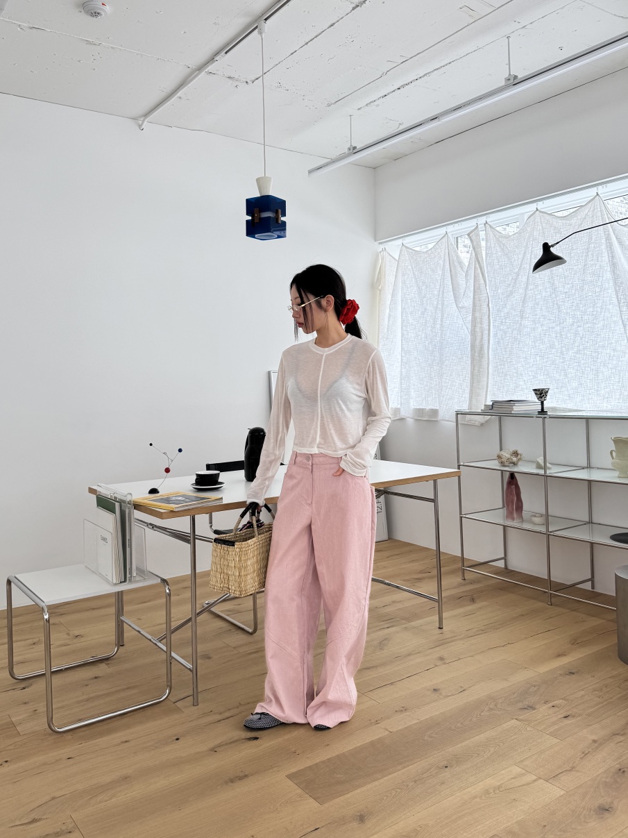 SUNDER MARKET韓國直郵㊣東大門實拍女裝新款推薦25春夏休閑褲SUNDER MARKET休閑褲