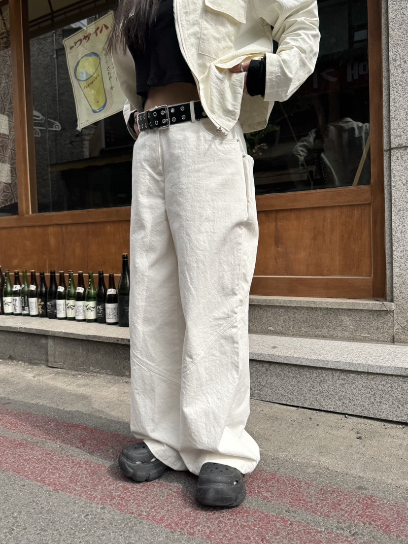 SUNDER MARKET韓國直郵㊣東大門實拍女裝新款推薦25春夏休閑褲SUNDER MARKET休閑褲