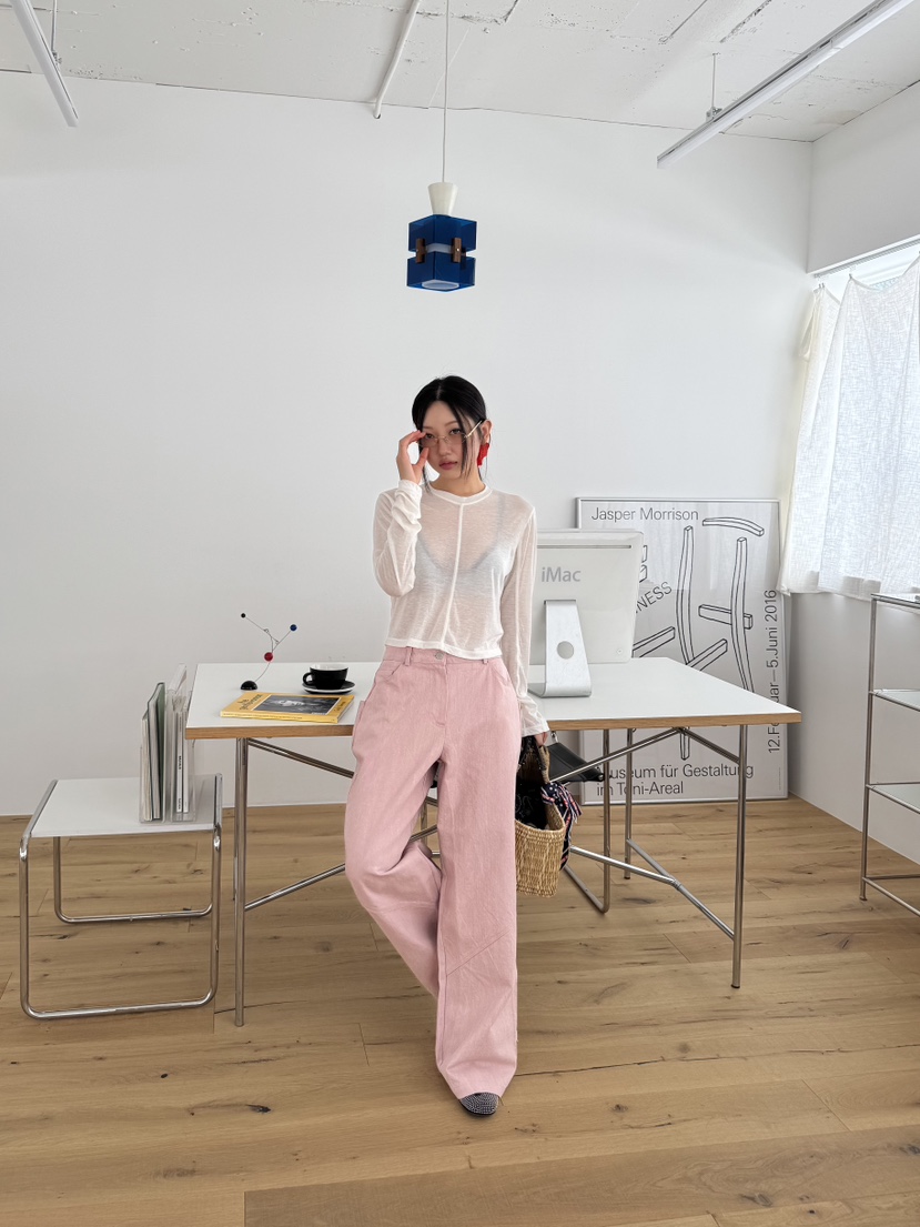 SUNDER MARKET韓國直郵㊣東大門實拍女裝新款推薦25春夏休閑褲SUNDER MARKET休閑褲