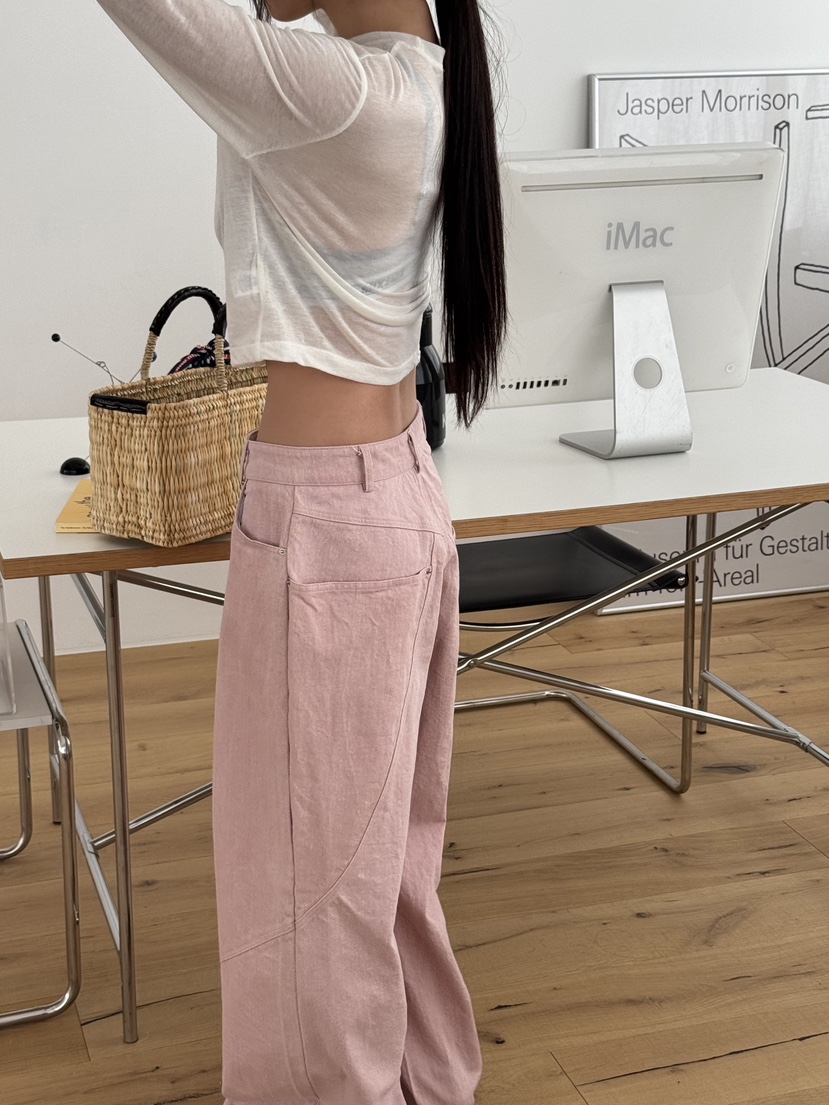 SUNDER MARKET韓國直郵㊣東大門實拍女裝新款推薦25春夏休閑褲SUNDER MARKET休閑褲