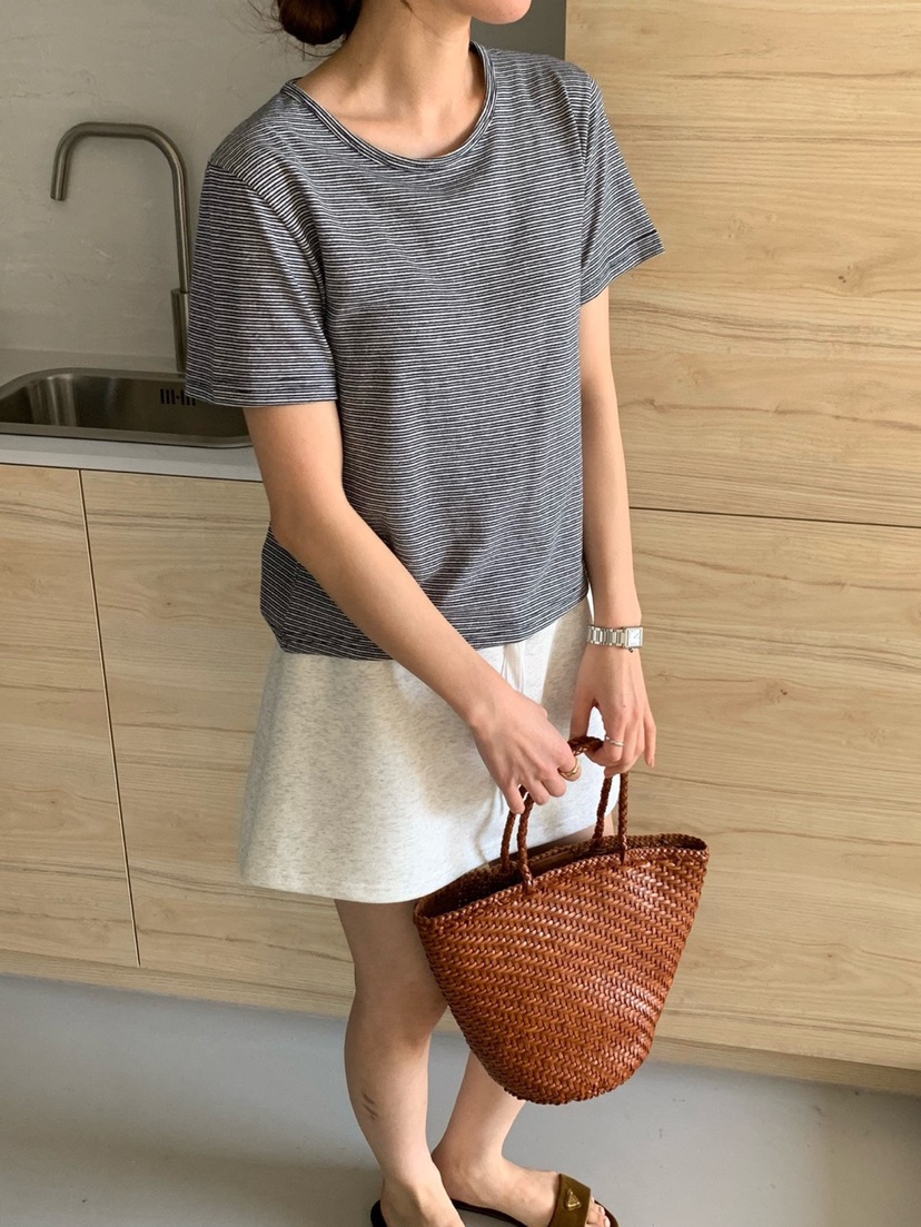 COBALT BLUE韓國㊣直郵東大門代購女裝新款人氣推薦25春夏T恤COBALT BLUET恤圖色4