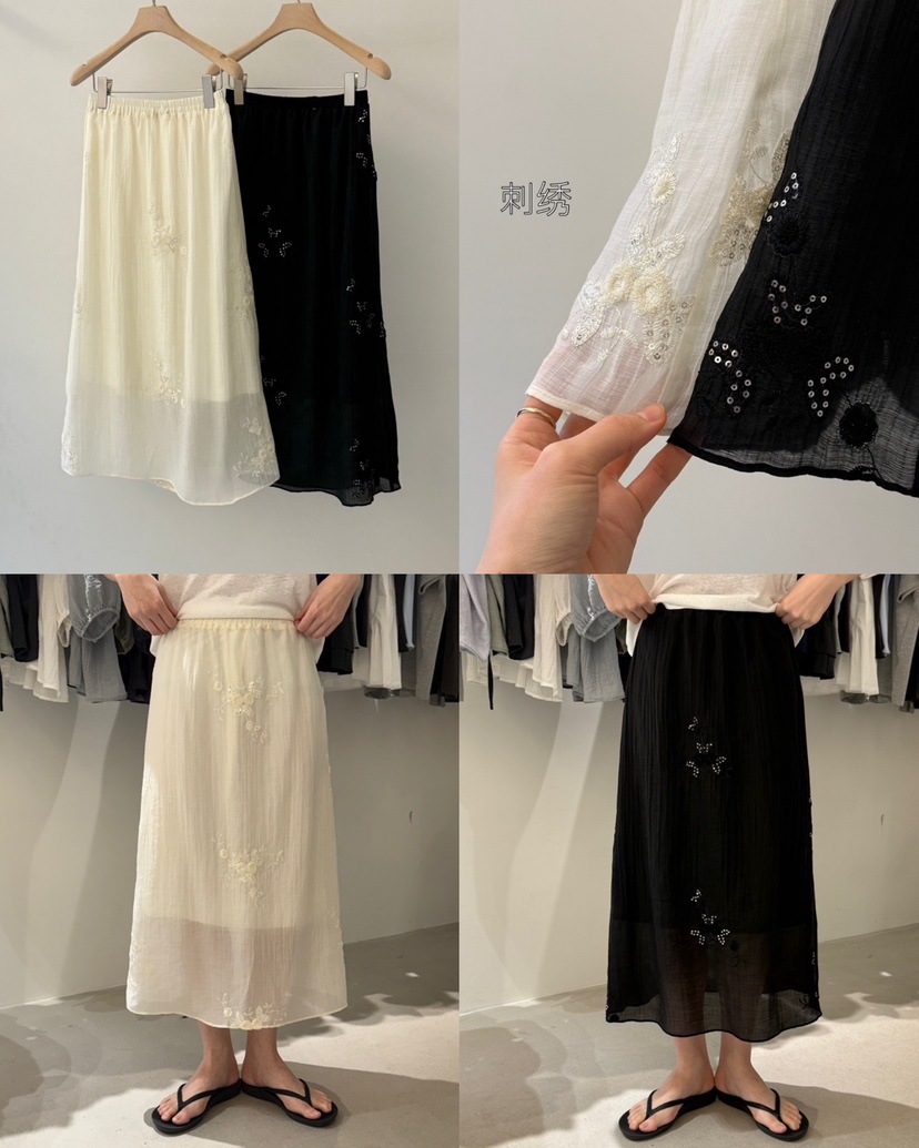 MONE-A直郵韓國代購㊣女裝新品時尚休閑推薦人氣熱賣25春夏長裙MONE-A長裙