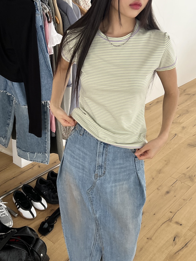 SUNDER MARKET韓國直郵㊣東大門實拍女裝新款25春夏熱賣T恤SUNDER MARKETT恤