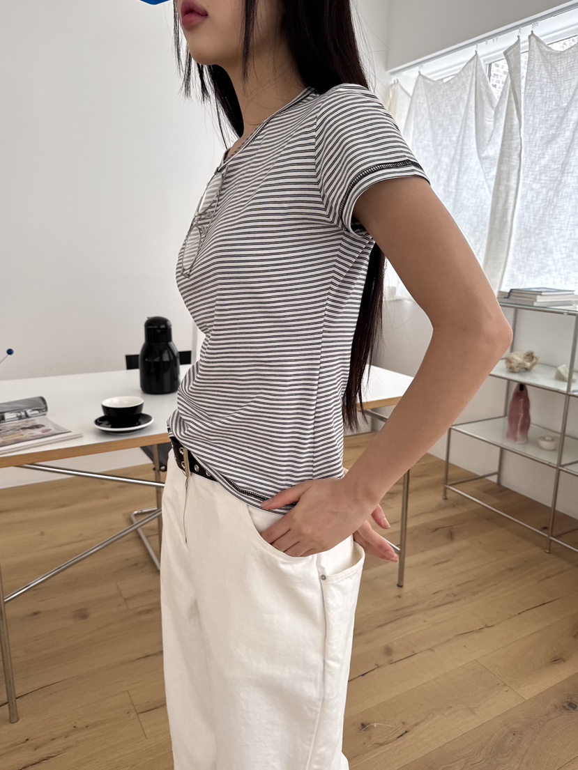 SUNDER MARKET韓國直郵㊣東大門實拍女裝新款25春夏熱賣T恤SUNDER MARKETT恤