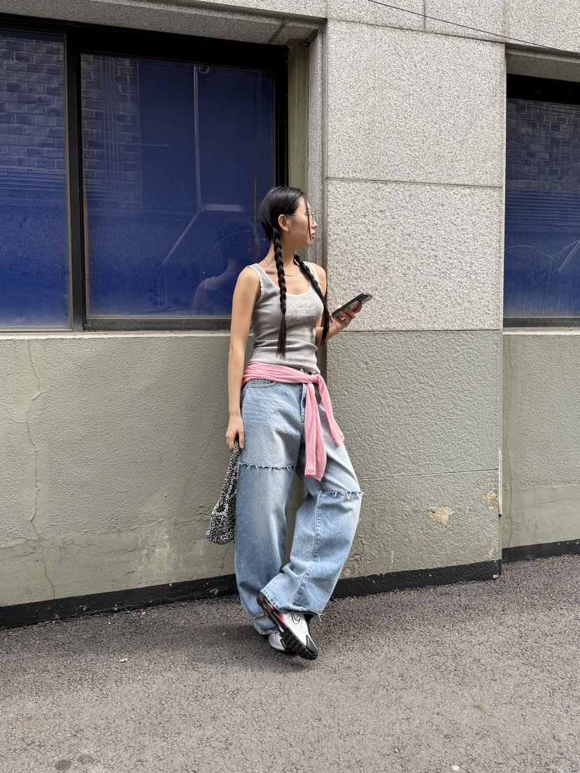 SUNDER MARKET韓國直郵㊣女裝新品熱賣人氣時尚休閑牛仔褲SUNDER MARKET牛仔褲