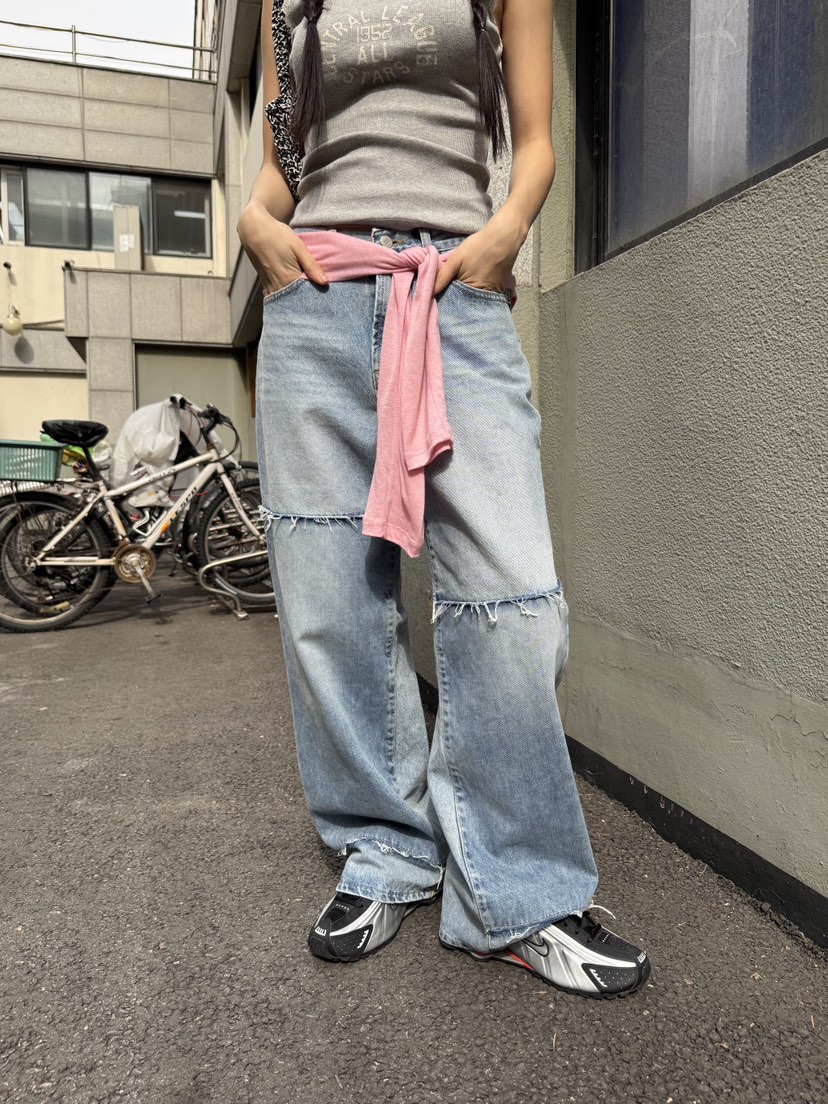 SUNDER MARKET韓國直郵㊣女裝新品熱賣人氣時尚休閑牛仔褲SUNDER MARKET牛仔褲