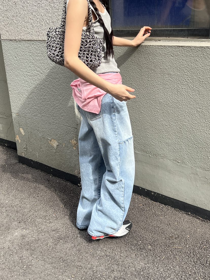 SUNDER MARKET韓國直郵㊣女裝新品熱賣人氣時尚休閑牛仔褲SUNDER MARKET牛仔褲