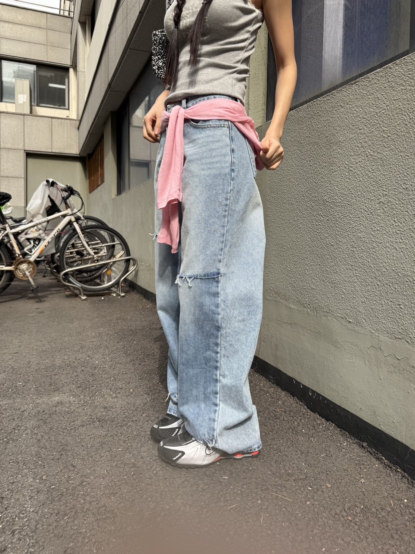 SUNDER MARKET韓國直郵㊣女裝新品熱賣人氣時尚休閑牛仔褲SUNDER MARKET牛仔褲