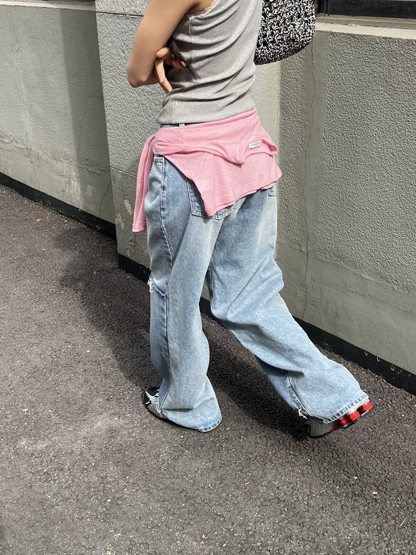 SUNDER MARKET韓國直郵㊣女裝新品熱賣人氣時尚休閑牛仔褲SUNDER MARKET牛仔褲