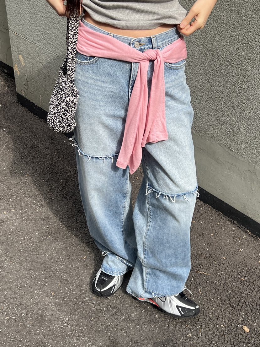 SUNDER MARKET韓國直郵㊣女裝新品熱賣人氣時尚休閑牛仔褲SUNDER MARKET牛仔褲