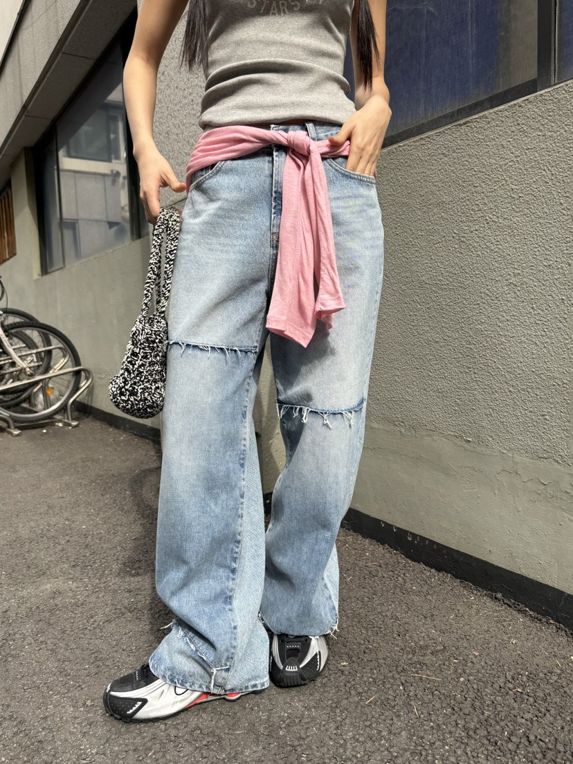 SUNDER MARKET韓國直郵㊣女裝新品熱賣人氣時尚休閑牛仔褲SUNDER MARKET牛仔褲