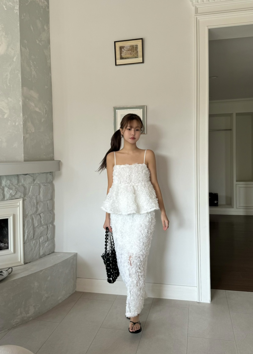 OUPPT直郵韓國代購㊣女裝新款時尚熱賣休閑人氣推薦25春夏長裙OUPPT長裙