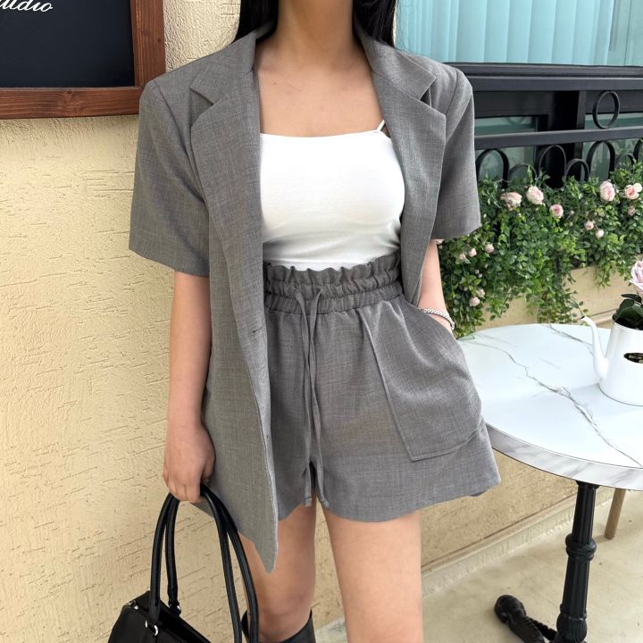 mars直郵韓國代購㊣女裝新品時尚休閑人氣推薦熱賣夾克亞麻mars夾克