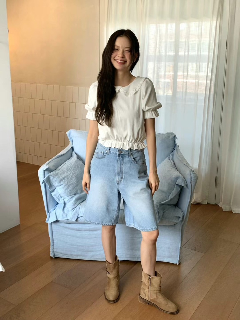 ANOU直郵韓國代購㊣女裝新品人氣推薦休閑25春夏熱賣時尚T恤ANOUT恤