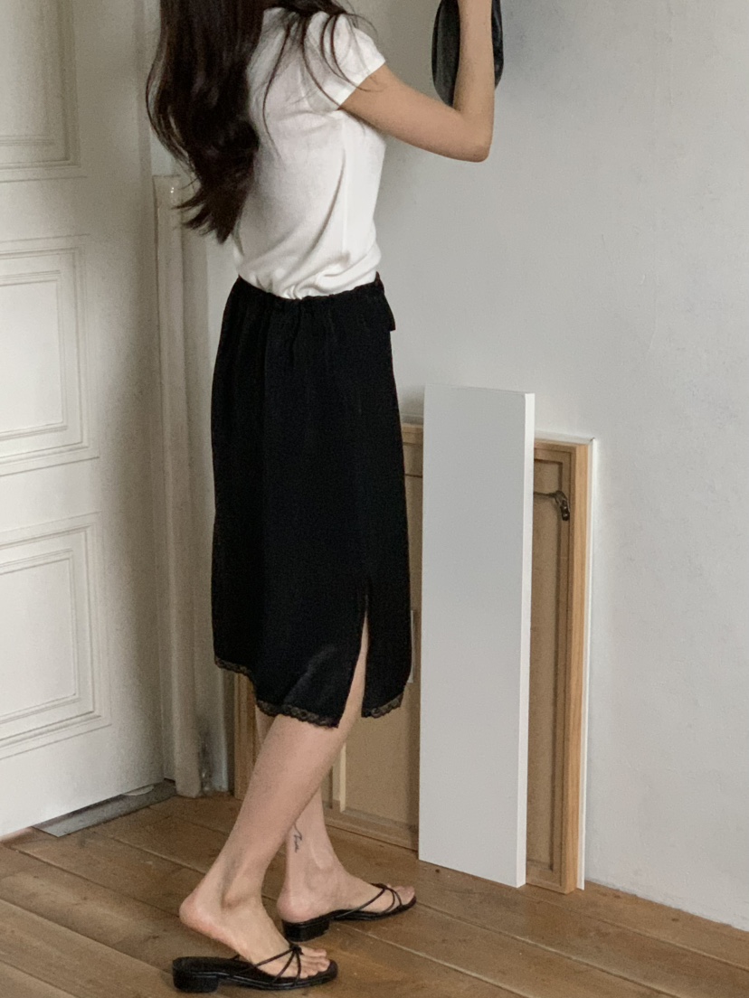 NOTICE韓國代購女裝新品推薦人氣真品職業半身裙中短裙蕾絲NOTICE半身裙/中短裙
