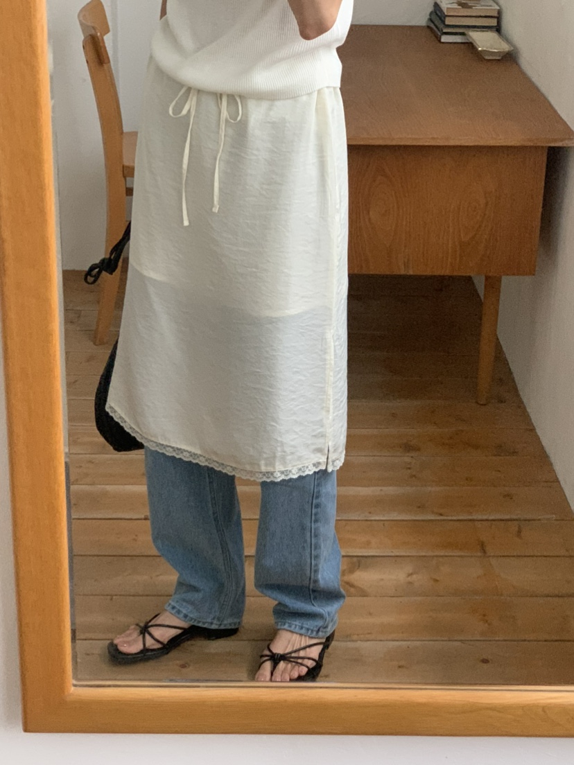 NOTICE韓國代購女裝新品推薦人氣真品職業半身裙中短裙蕾絲NOTICE半身裙/中短裙