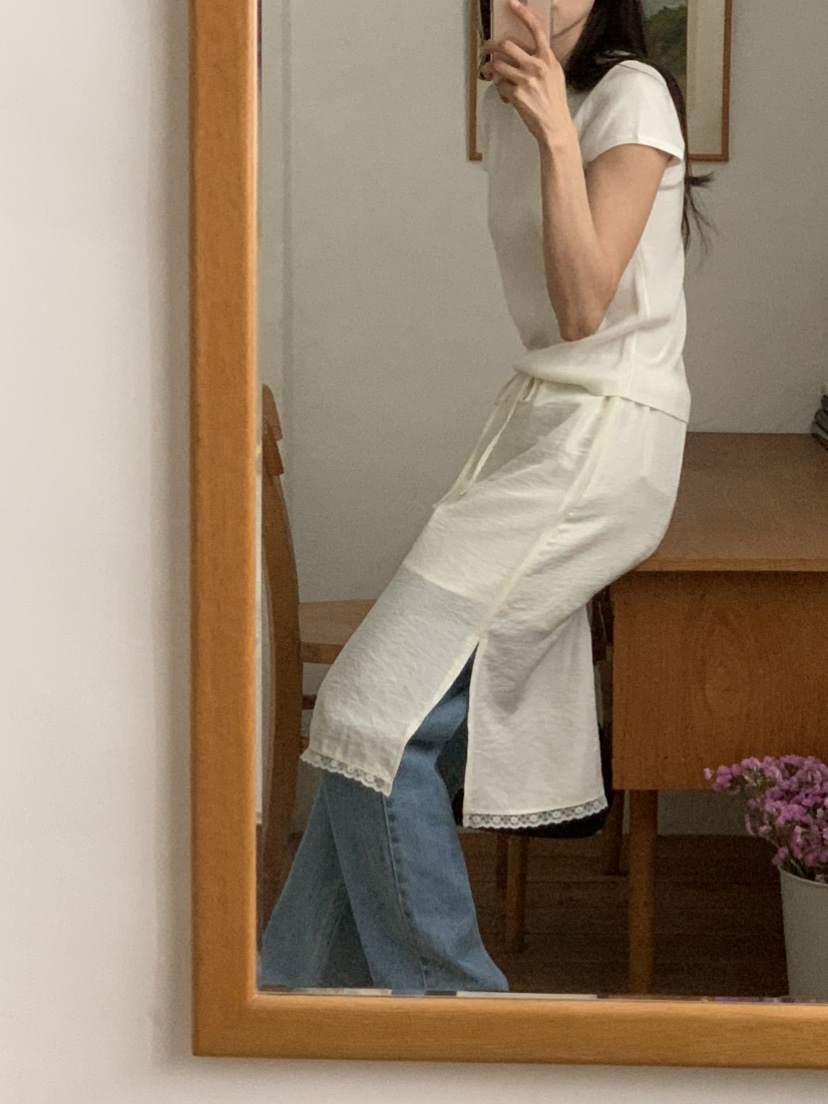 NOTICE韓國代購女裝新品推薦人氣真品職業半身裙中短裙蕾絲NOTICE半身裙/中短裙