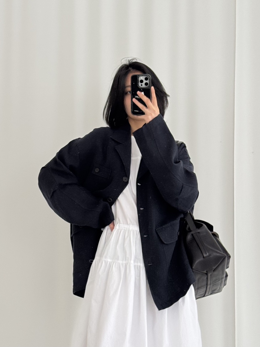 KARE/WEREPIECE韓國代購女裝新款人氣25春夏熱賣夾克口袋亞麻KARE/WEREPIECE夾克