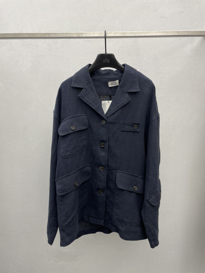 KARE/WEREPIECE韓國代購女裝新款人氣25春夏熱賣夾克口袋亞麻KARE/WEREPIECE夾克圖色2