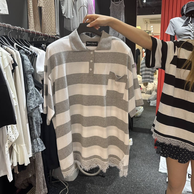 RARE CLOSET韓國代購女士新款真品推薦休閑時尚人氣熱賣T恤RARE CLOSETT恤圖色2