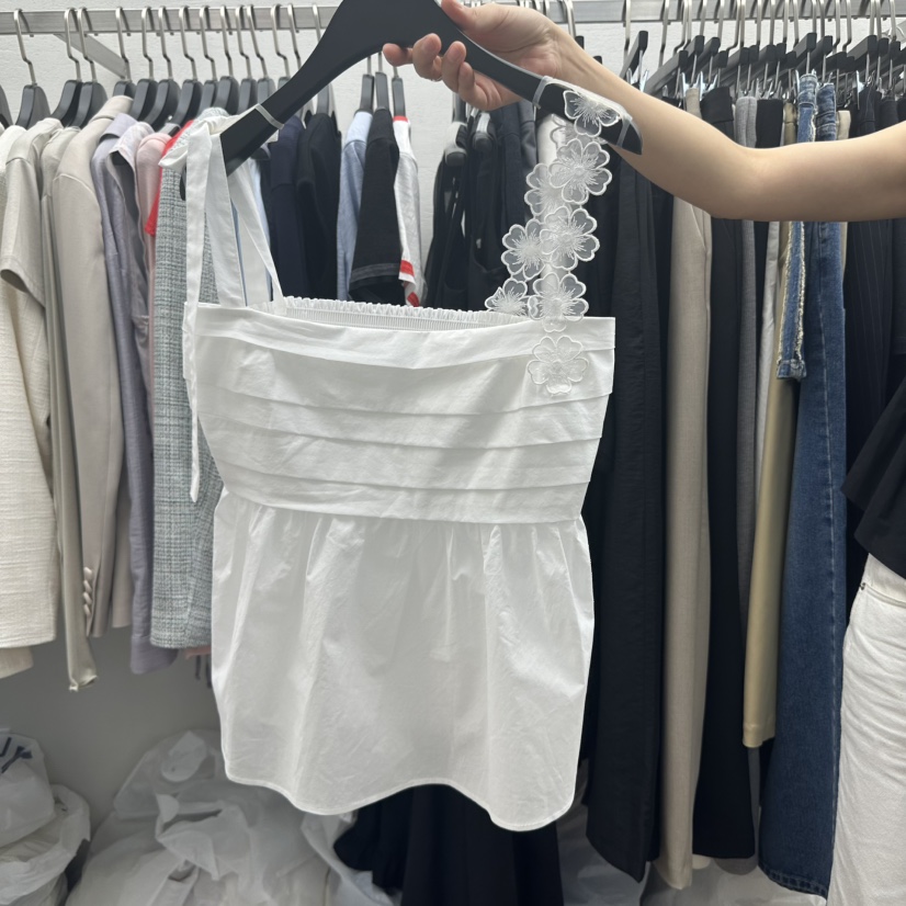 MOANA東大門代購女士新款時尚25春夏熱賣推薦真品休閑吊帶背心MOANA吊帶/背心