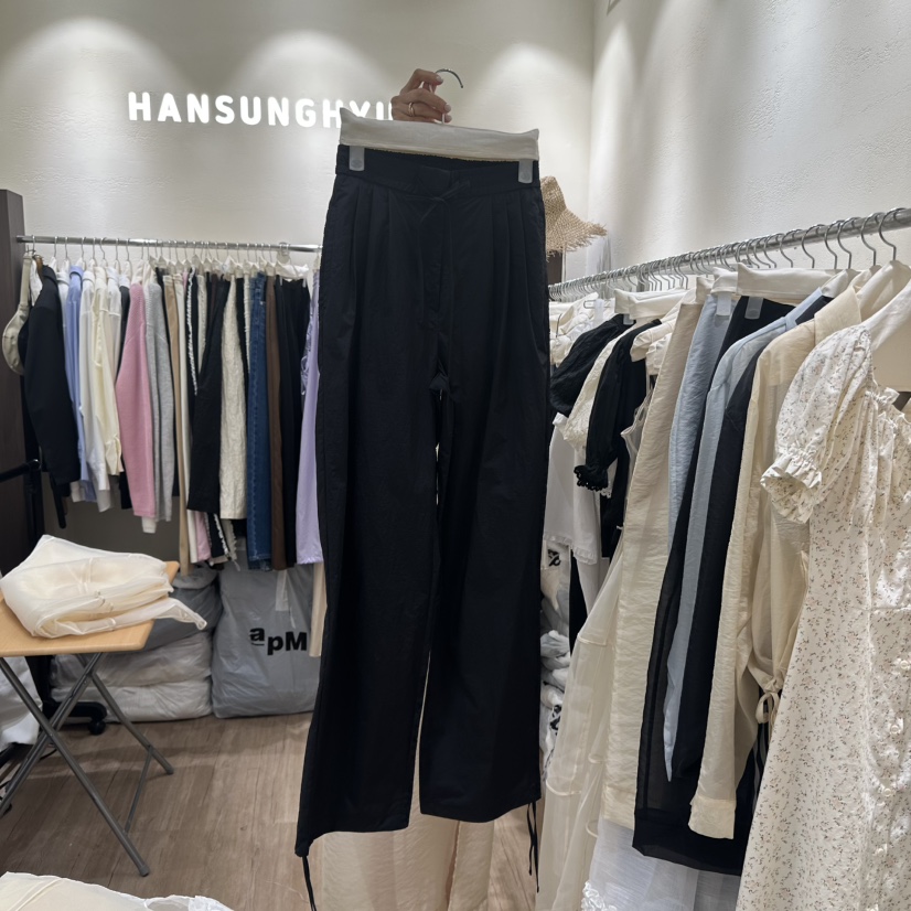 HANSUNGHYUN東大門實拍女士新品時尚25春夏職業熱賣推薦休閑褲HANSUNGHYUN休閑褲圖色2