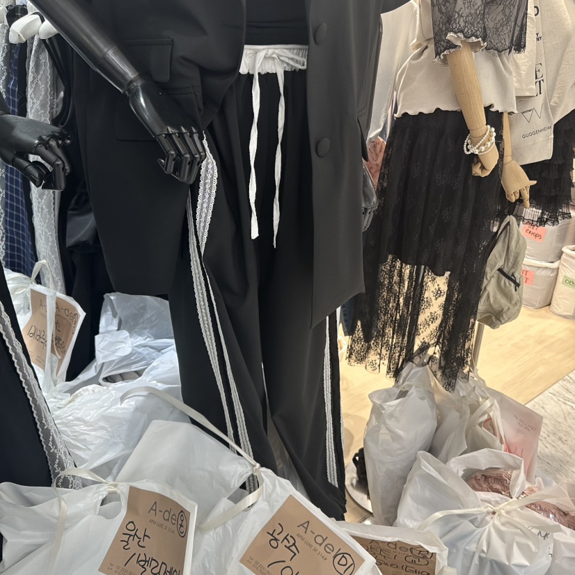 A-DEL直郵韓國代購㊣女裝新款推薦人氣熱賣25春夏休閑休閑褲A-DEL休閑褲圖色2