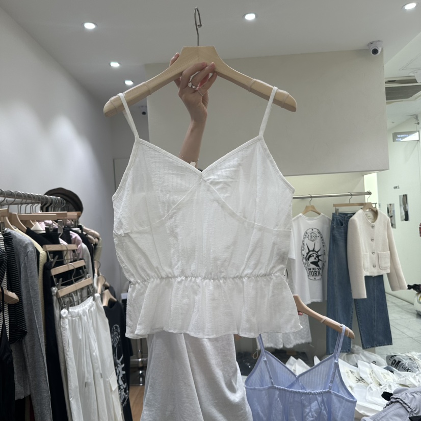 VIBELLE韓國直郵㊣東大門實拍女裝新款人氣25春夏推薦吊帶背心VIBELLE吊帶/背心