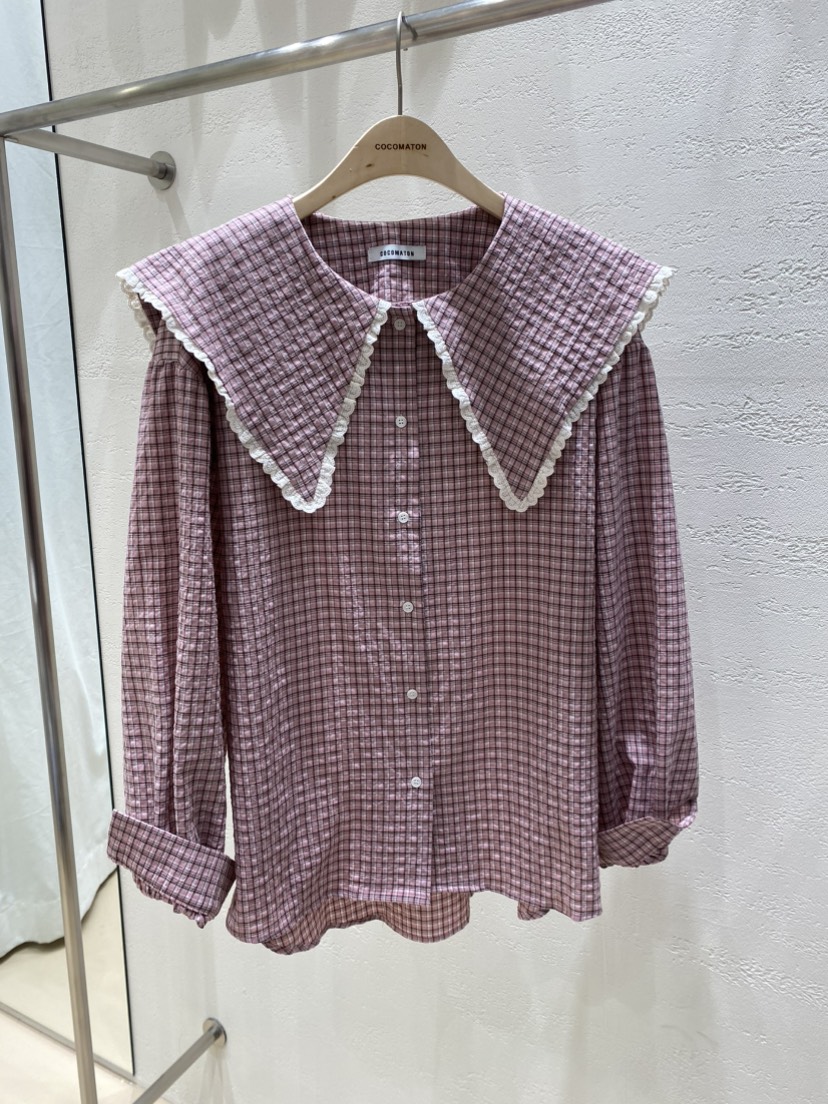 COCOMATON直郵韓國代購㊣女裝新款時尚25春夏熱賣襯衫蕾絲衫COCOMATON襯衫/蕾絲衫圖色2