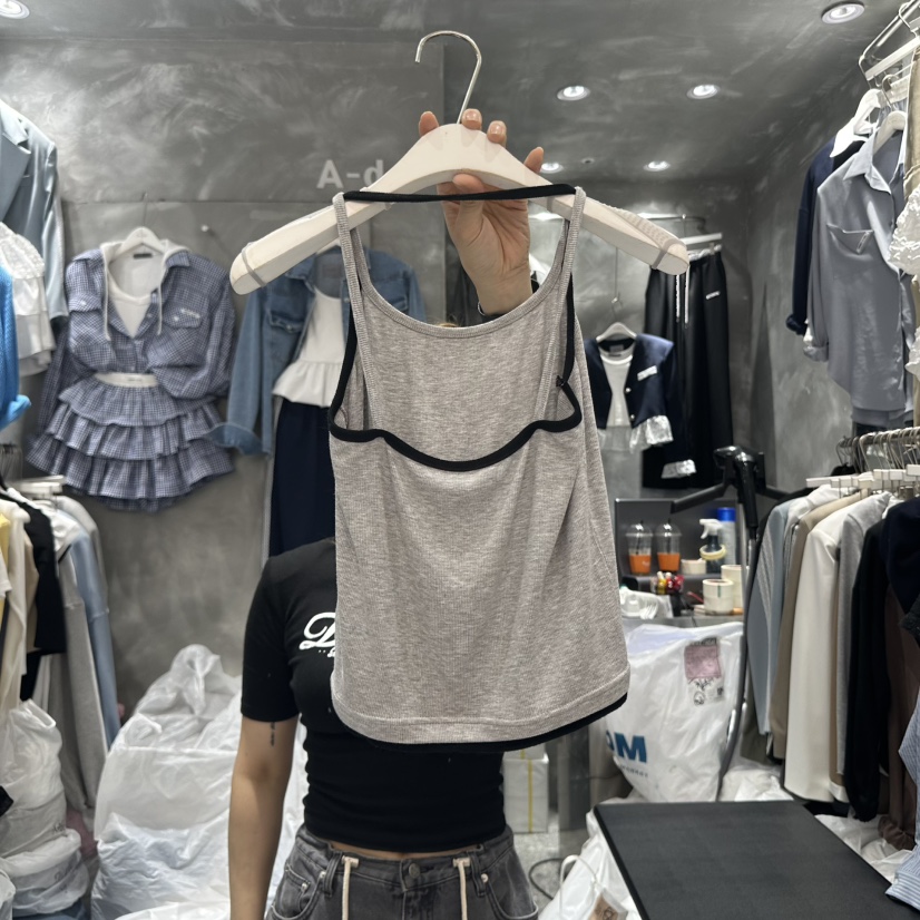 A-DEL直郵韓國代購㊣女裝新品25春夏時尚推薦人氣吊帶背心A-DEL吊帶/背心