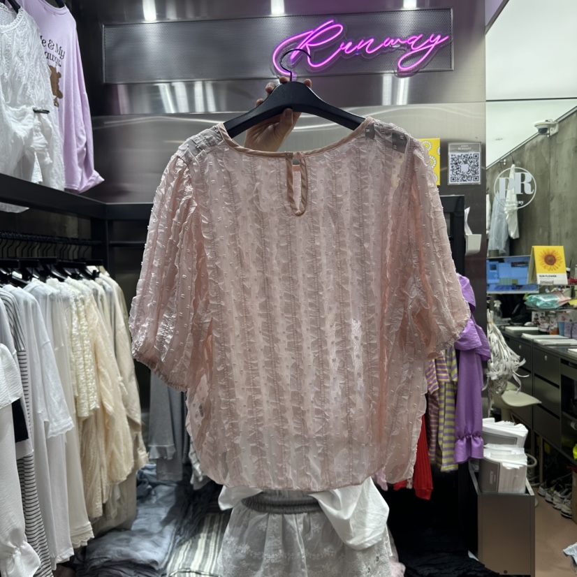 RUNWAY-런웨이直郵韓國代購㊣女裝新款熱賣25春夏休閑時尚T恤RUNWAYT恤