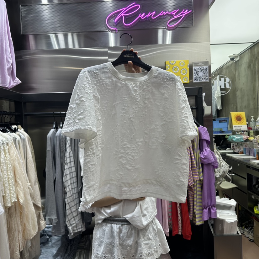 RUNWAY-런웨이韓國直郵㊣女裝新品25春夏熱賣人氣推薦休閑T恤RUNWAYT恤圖色2