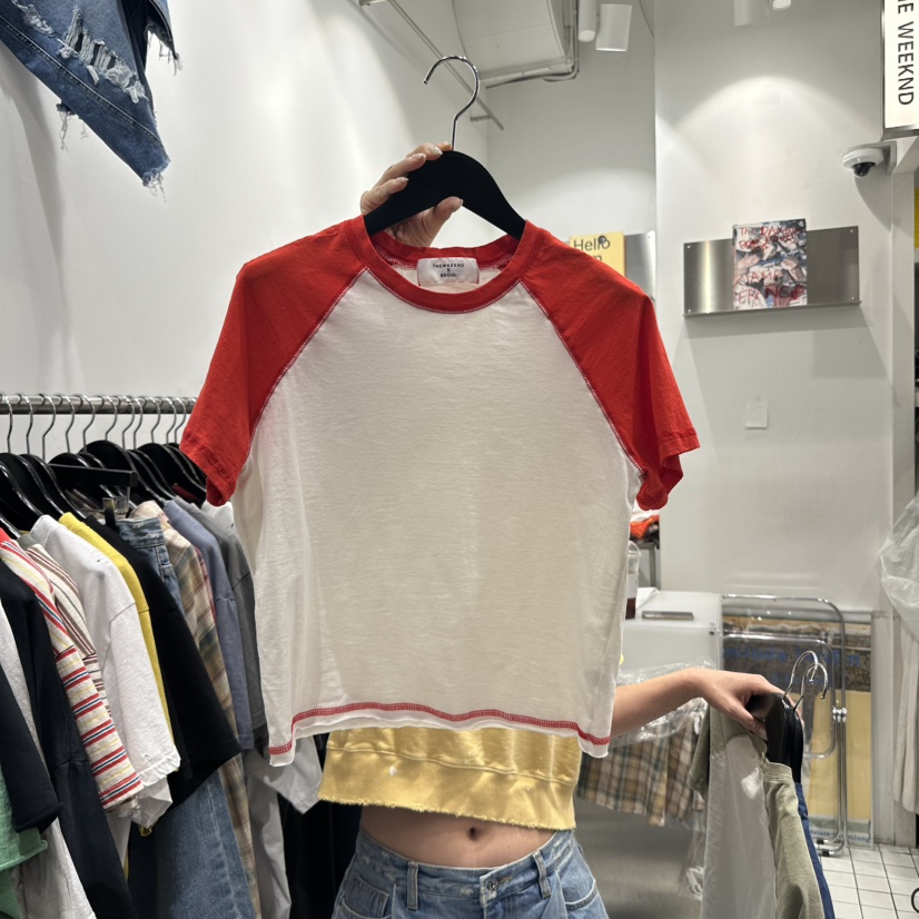 THE WEEKND直郵韓國代購㊣女裝新款25春夏休閑推薦熱賣T恤THE WEEKNDT恤