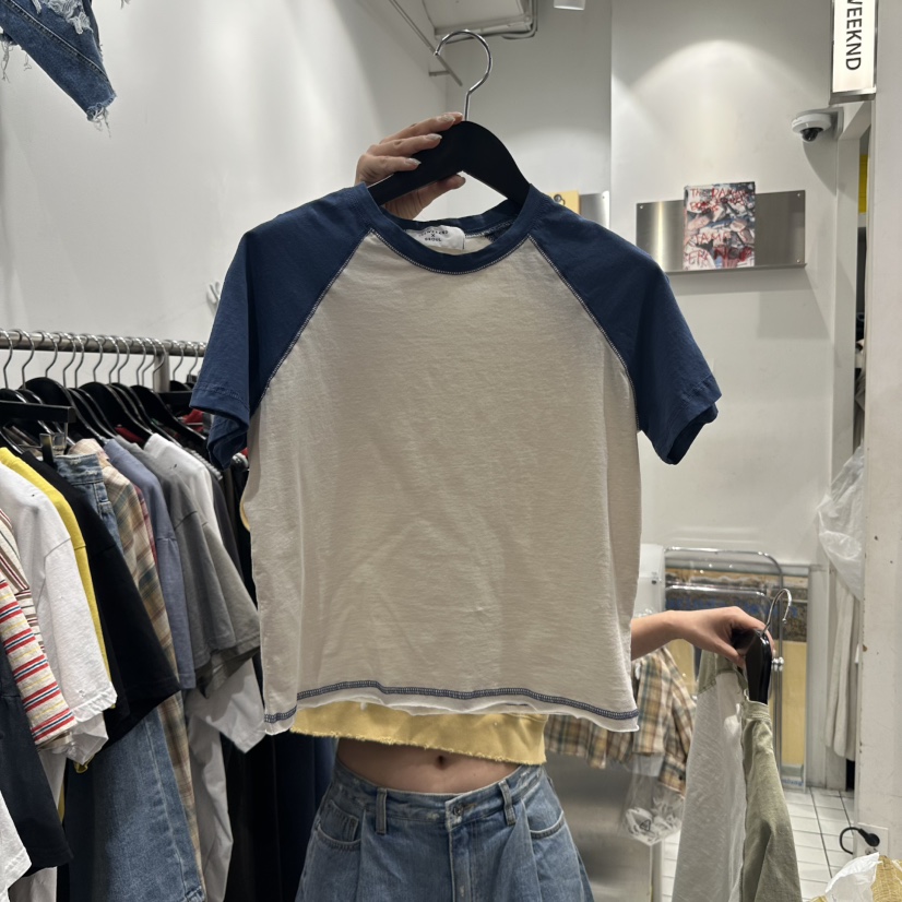 THE WEEKND直郵韓國代購㊣女裝新款25春夏休閑推薦熱賣T恤THE WEEKNDT恤圖色2