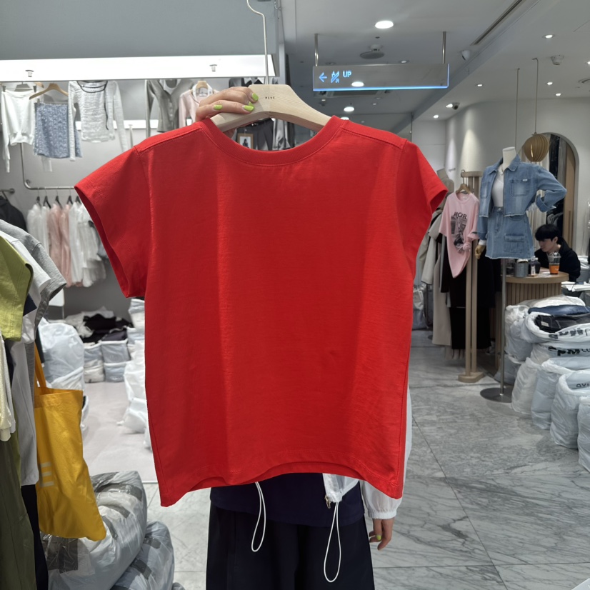 REVE-L韓國㊣直郵東大門代購女裝新品推薦人氣時尚休閑T恤REVE-LT恤圖色2