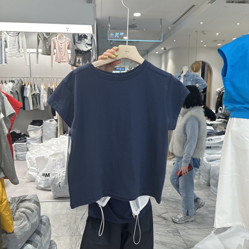 REVE-L韓國㊣直郵東大門代購女裝新品推薦人氣時尚休閑T恤REVE-LT恤圖色5