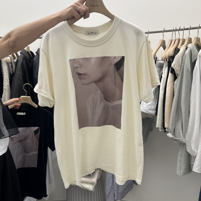 TWELVE韓國直郵㊣女裝新品25春夏時尚推薦人氣休閑熱賣T恤TWELVET恤圖色3