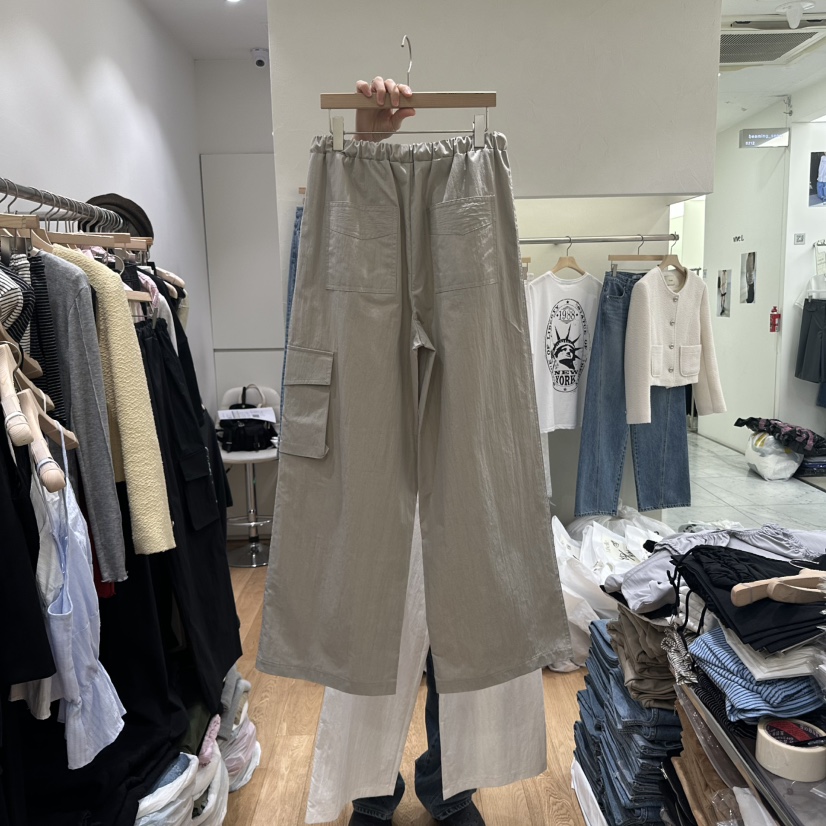 VIBELLE直郵韓國代購㊣女裝新品休閑熱賣人氣時尚25春夏休閑褲VIBELLE休閑褲