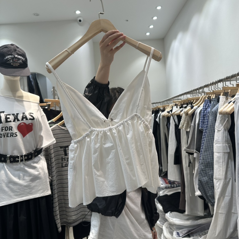 W.FATAL韓國直郵㊣東大門實拍女裝新款時尚休閑25春夏吊帶背心W.FATAL吊帶/背心