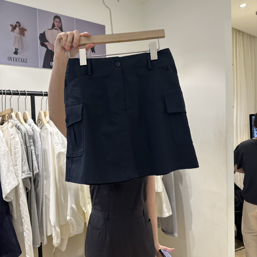 OVERTAKE韓國直郵㊣女裝新款25春夏熱賣休閑推薦時尚人氣短裙OVERTAKE短裙圖色2