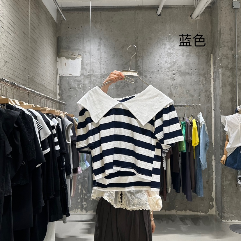 JUNI韓國㊣直郵東大門代購女裝新品推薦時尚人氣25春夏休閑T恤my juniT恤圖色2